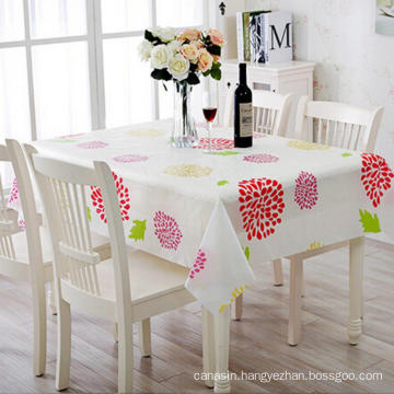 Plastic White Vinyl Table Cloth